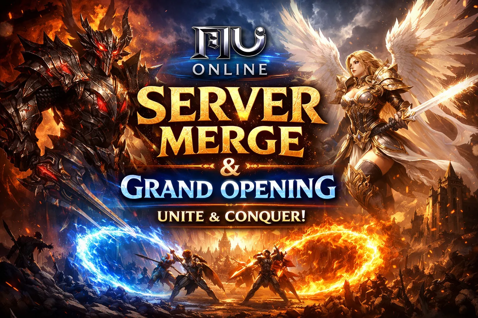Fusión de servidores MU Online para SilverMU, VoltMU, RichMU, FuryMU y RiftMu Realm